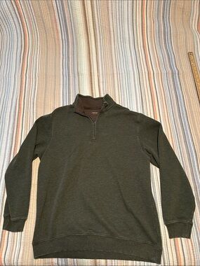 Arrow Olive Green Half-Zip Sweater